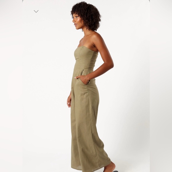 Petal & Pup Jodie Strapless Jumpsuit - Picture 6 of 9